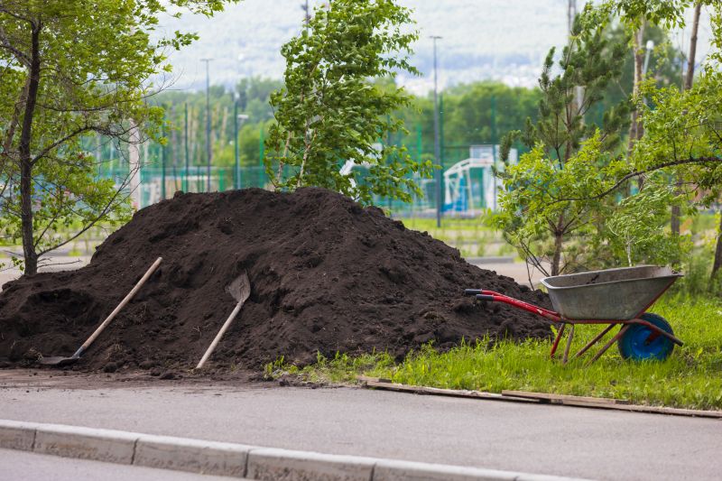 Final Landscaping with Soil