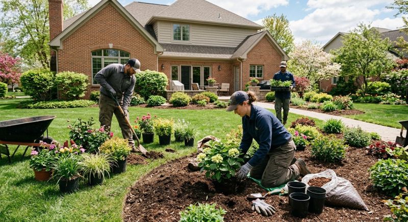 Garden Mulch Installation in Ventura County, CA